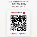 Mã QR chuyển khoản Techcombank - Hoàng Trung Hiếu